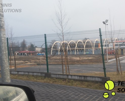 Konstrukcja hali tenisowej w Jaworznie
